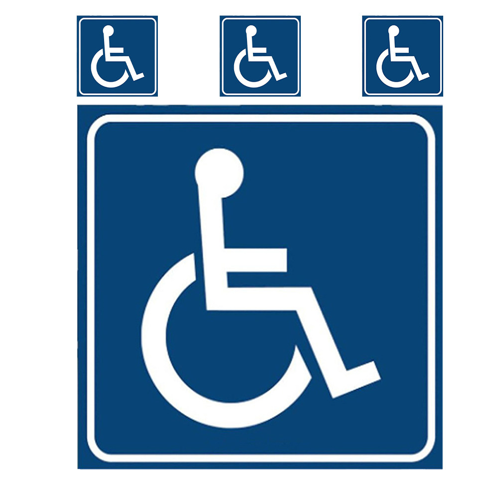 Car Seat Cover - 4 Pcs Wheelchair Car Window Decals