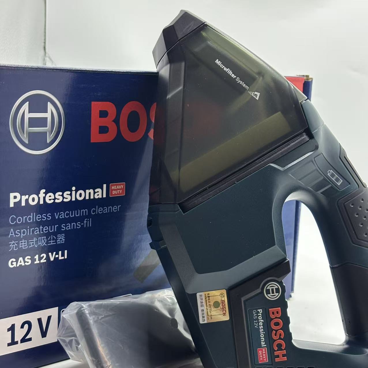 Bosch GAS 12V-LI Professional  - đánh giá và giá Car Vacuum
